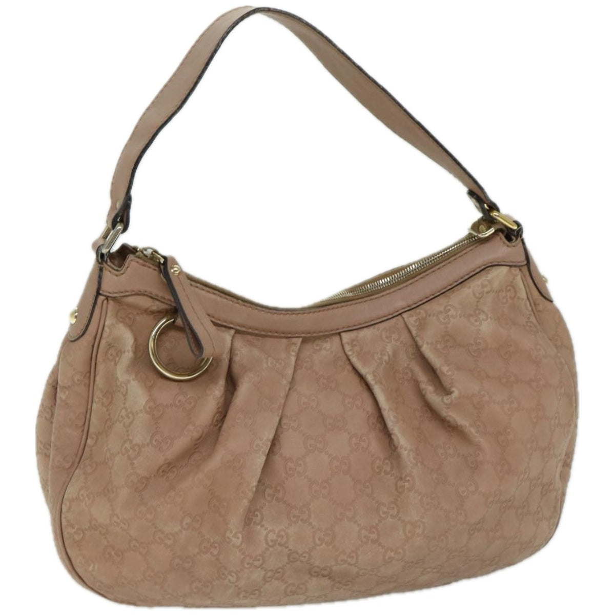 GUCCI Guccissima GG Canvas Shoulder Bag Beige 232955  hk1103