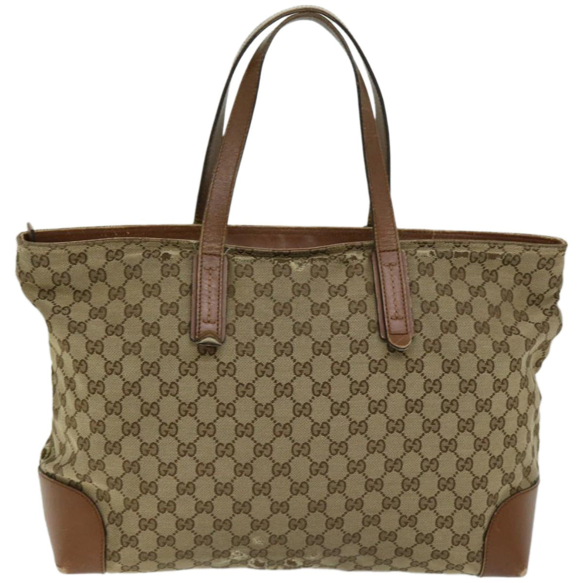 GUCCI GG Canvas Web Sherry Line Tote Bag Beige Red Green 308928  hk1105