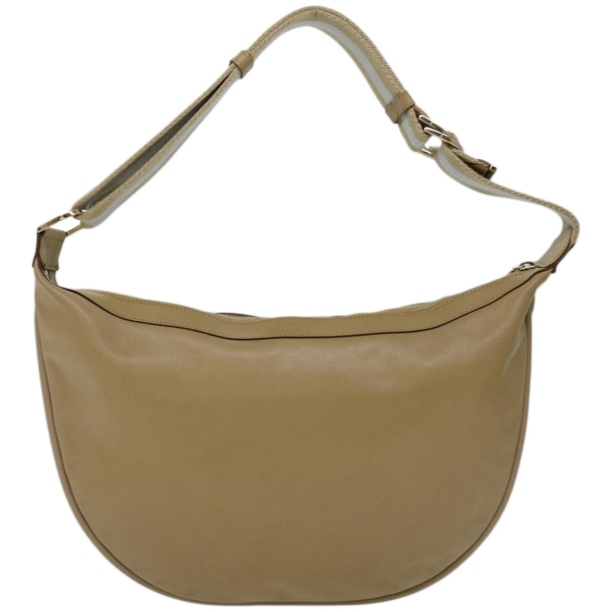 GUCCI Sherry Line Shoulder Bag Leather Beige White 001 4181  hk1111