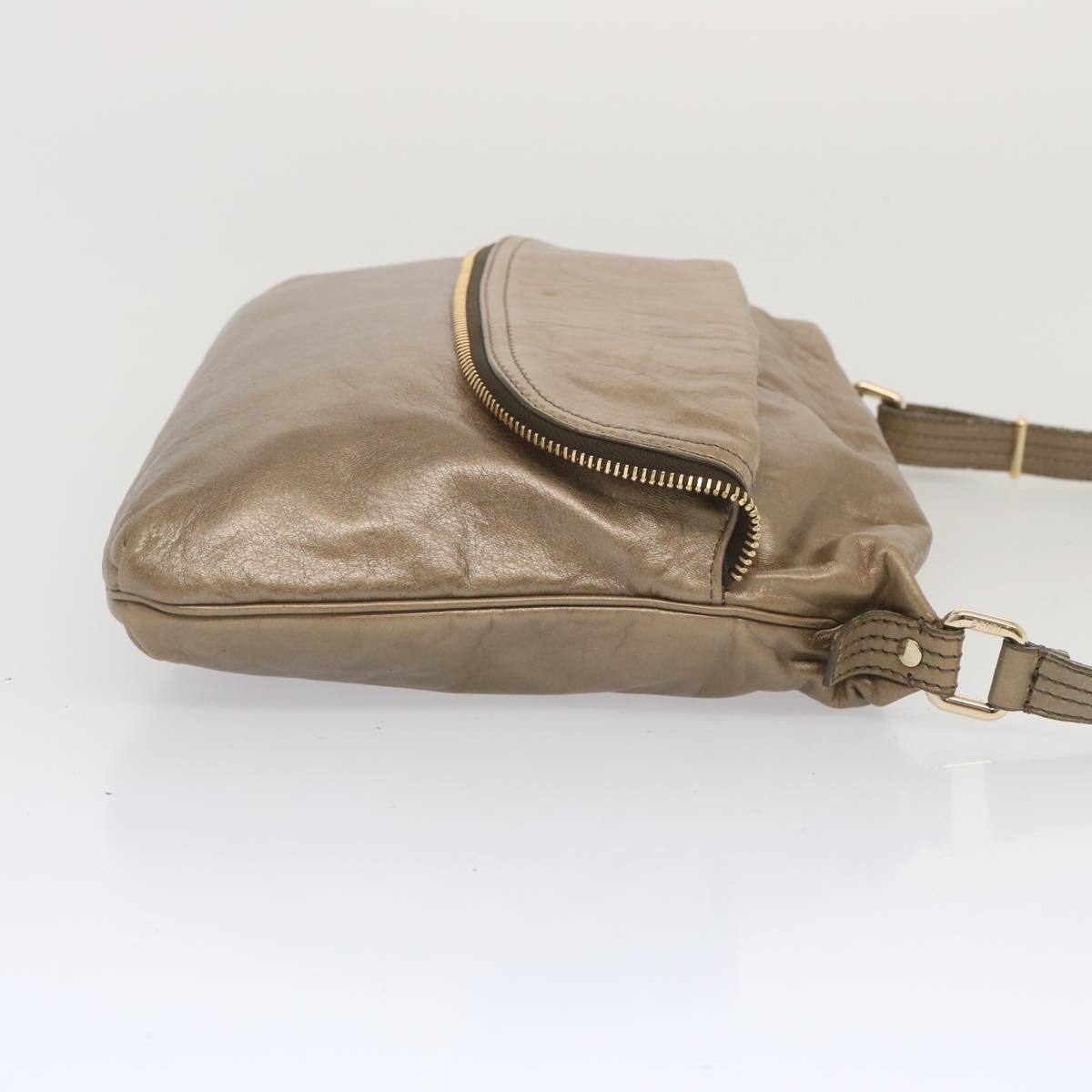 Luxury FendiShoulder Bag Leather Bronzehk1152