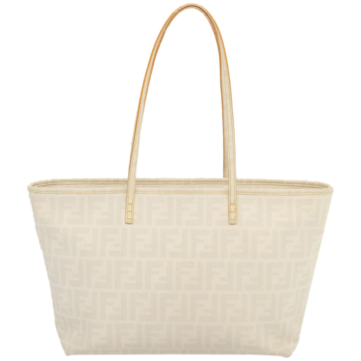 Luxury FendiZucca Canvas Tote Bag Whitehk1159
