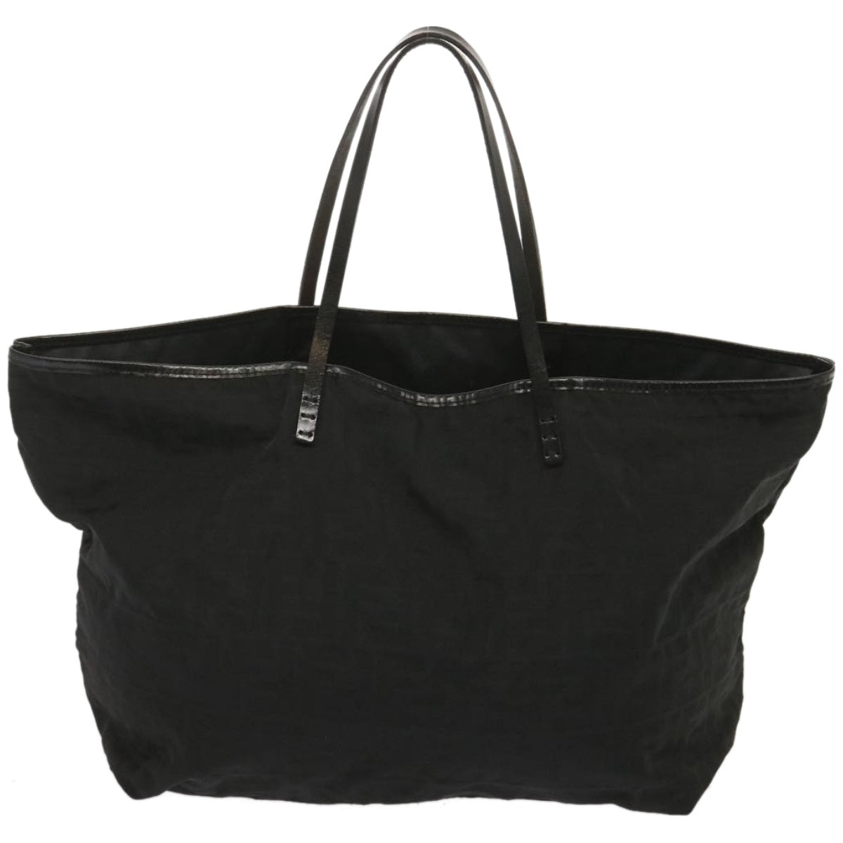 Luxury FendiZucca Canvas Tote Bag Blackhk1174