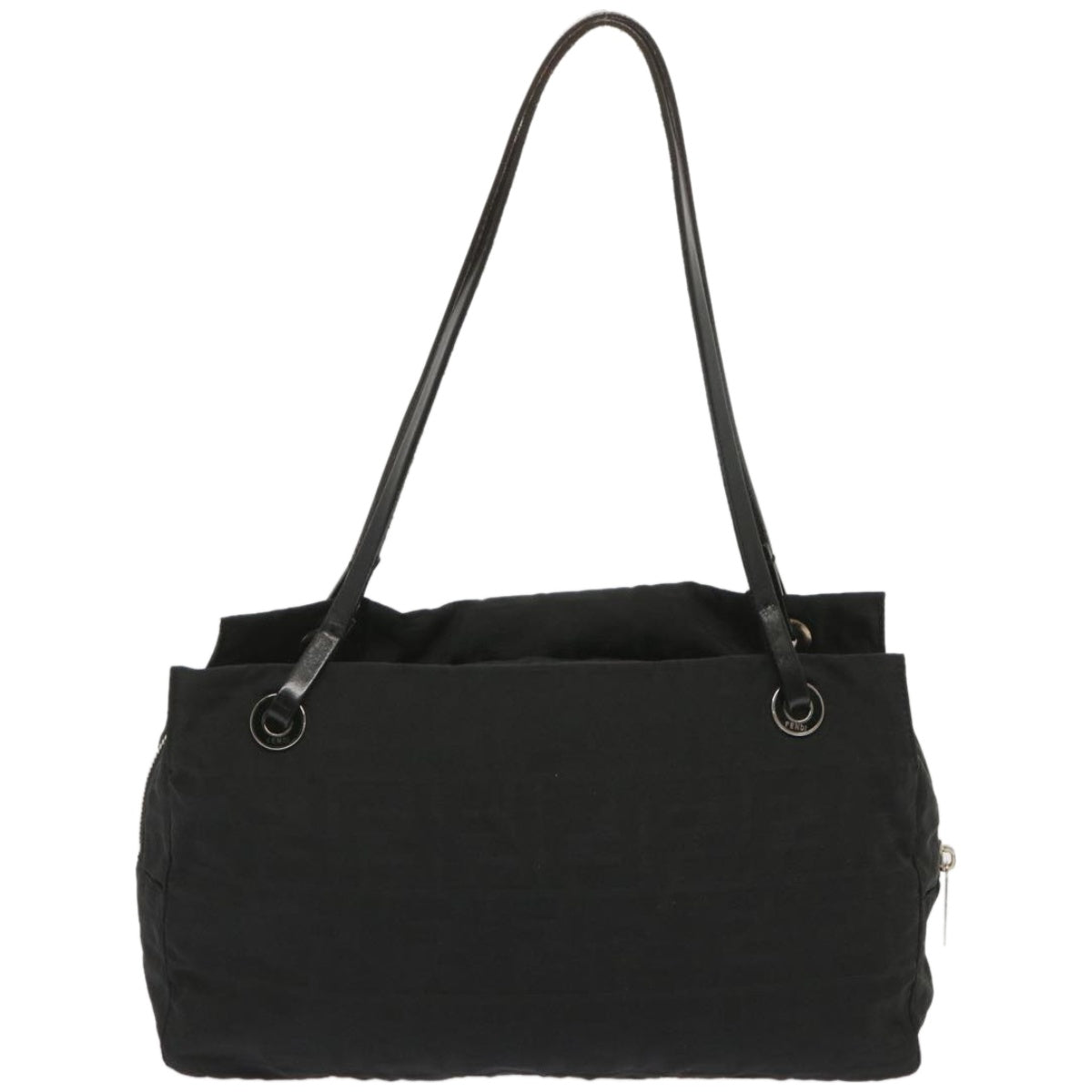 Luxury FendiZucca Canvas Hand Bag Blackhk1179