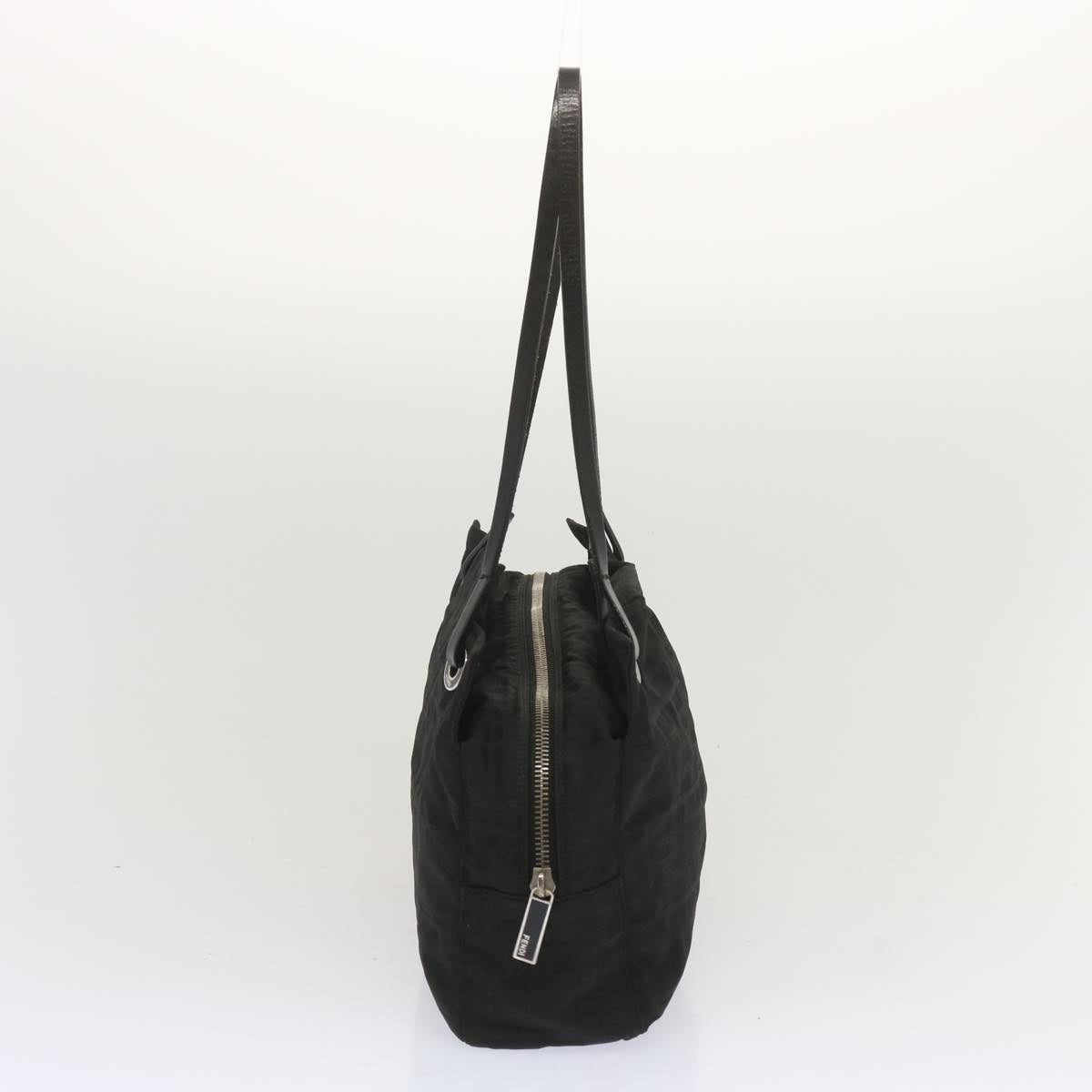 Luxury FendiZucca Canvas Hand Bag Blackhk1179