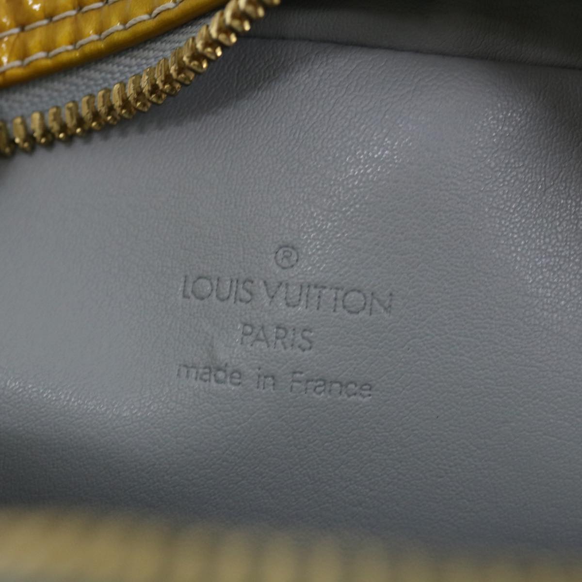 LOUIS VUITTON Monogram Vernis Wooster Shoulder Bag Gris M91036 LV hk1192