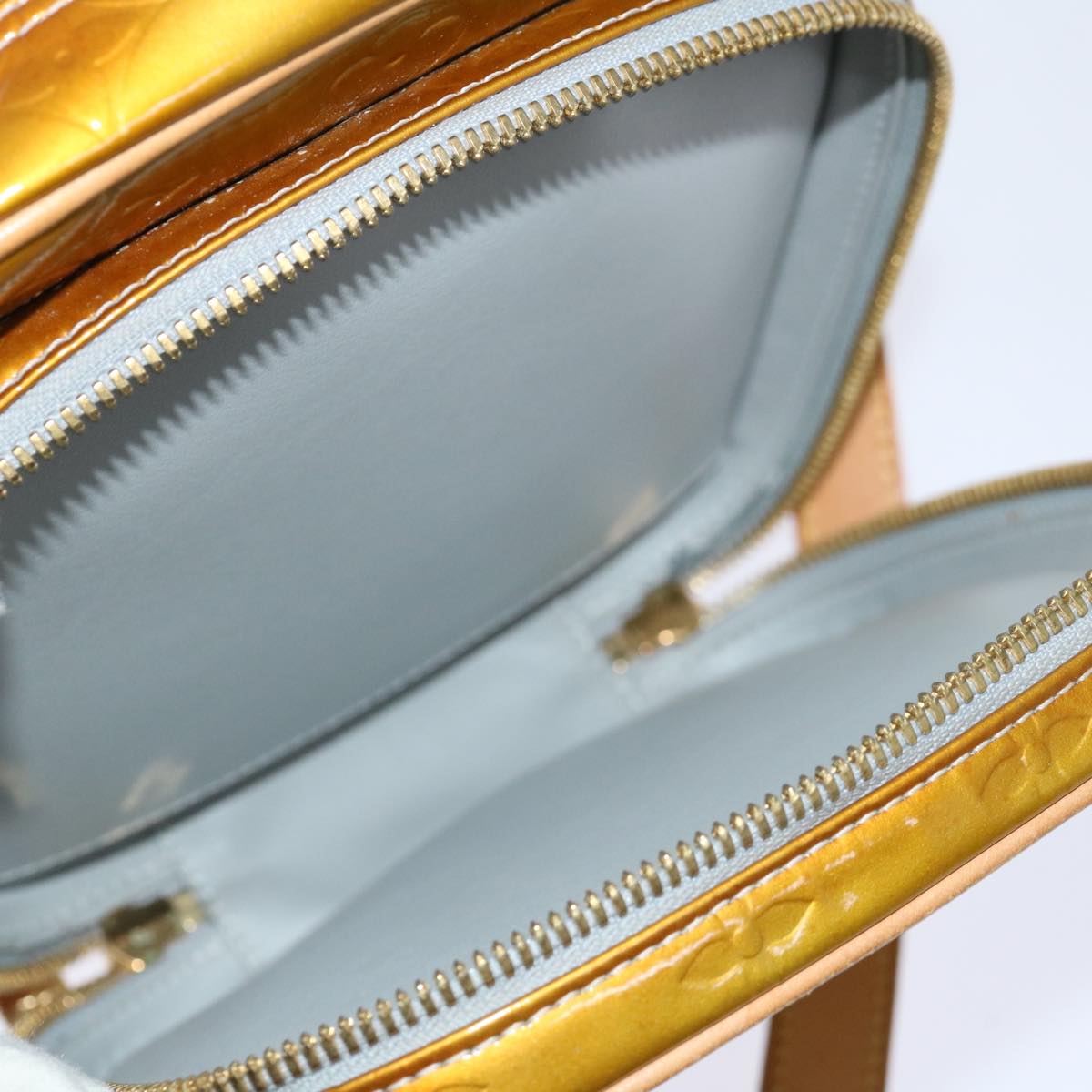 LOUIS VUITTON Monogram Vernis Wooster Shoulder Bag Gris M91036 LV hk1192