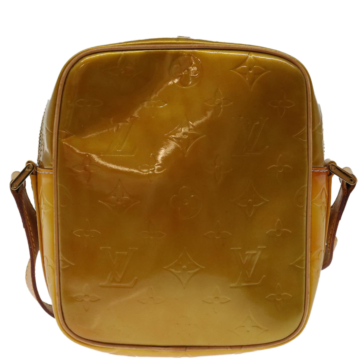 LOUIS VUITTON Monogram Vernis Wooster Shoulder Bag Gris M91036 LV hk1192
