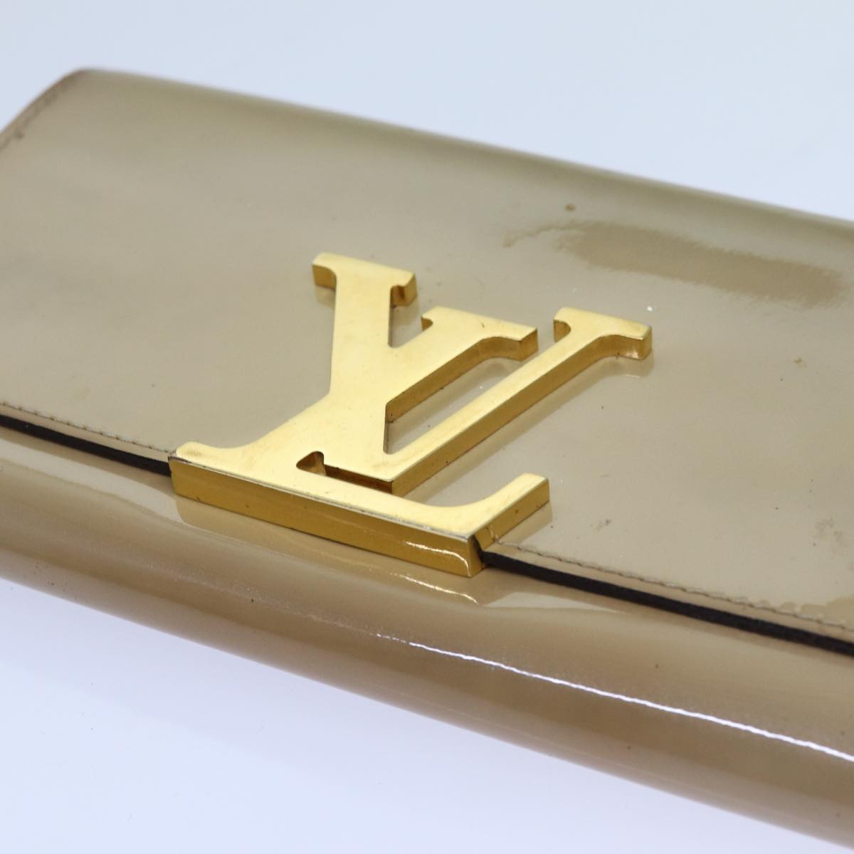 LOUIS VUITTON Portefeuille Louise Wallet Patent leather Dunne M61318 hk1249