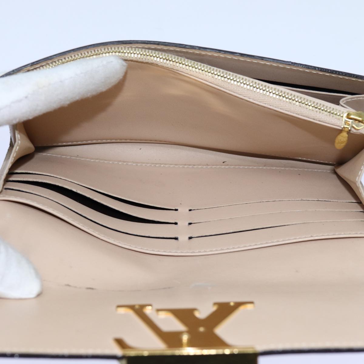 LOUIS VUITTON Portefeuille Louise Wallet Patent leather Dunne M61318 hk1249