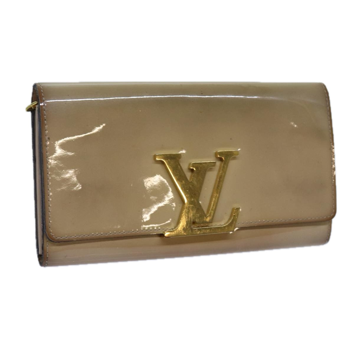 LOUIS VUITTON Portefeuille Louise Wallet Patent leather Dunne M61318 hk1249