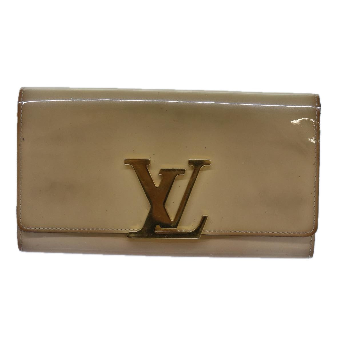 LOUIS VUITTON Portefeuille Louise Wallet Patent leather Dunne M61318 hk1249