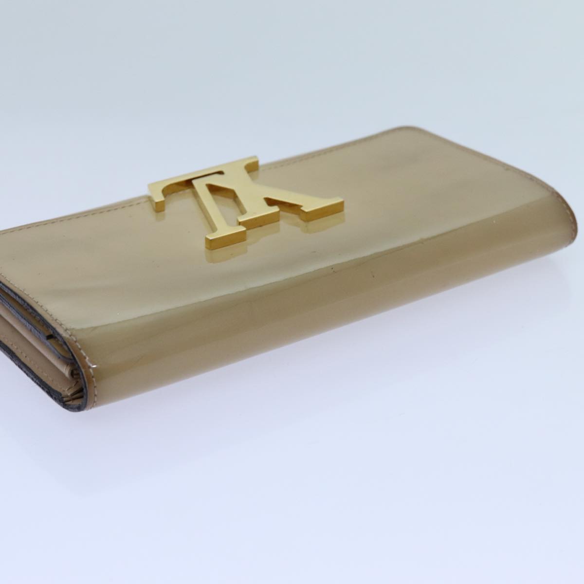 LOUIS VUITTON Portefeuille Louise Wallet Patent leather Dunne M61318 hk1249