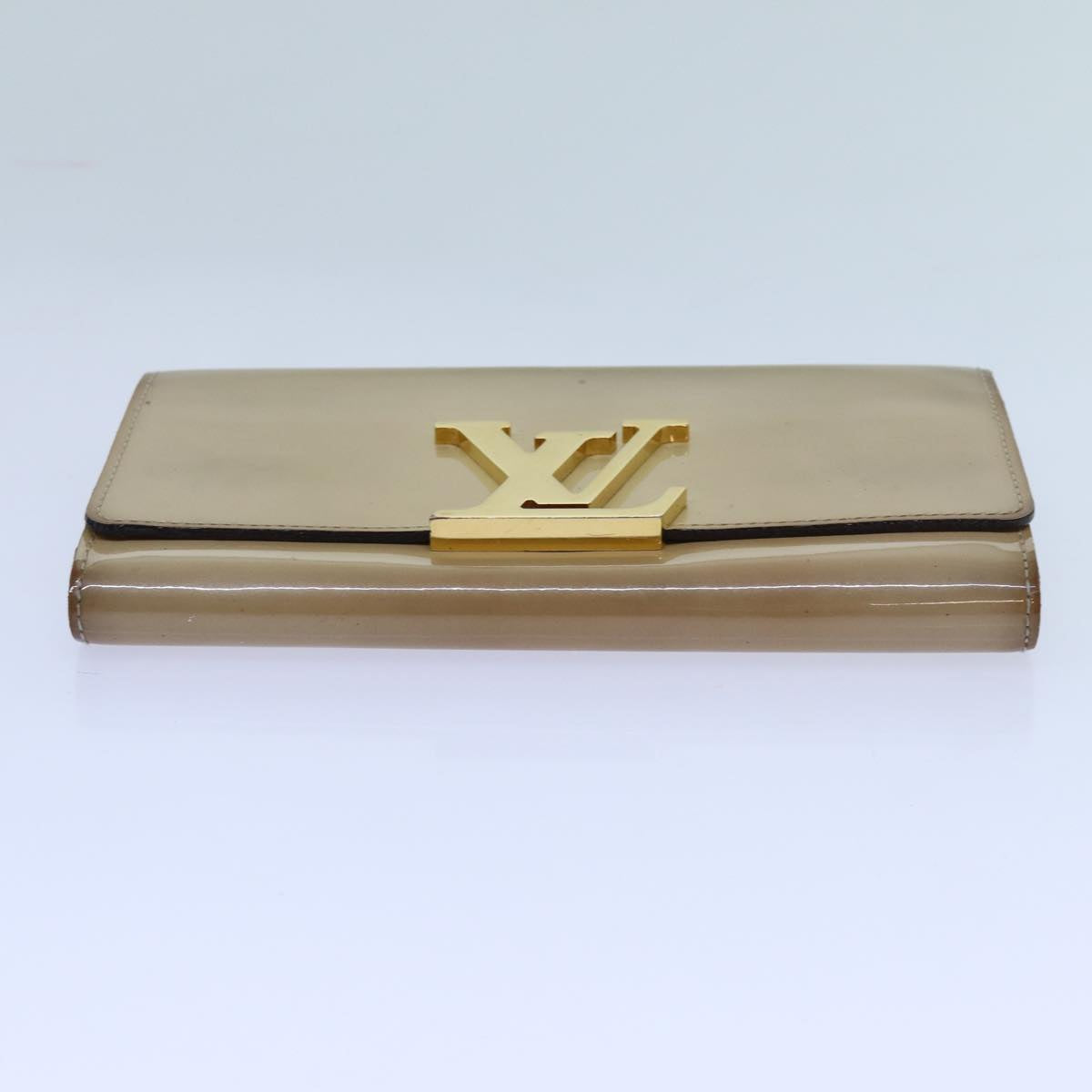 LOUIS VUITTON Portefeuille Louise Wallet Patent leather Dunne M61318 hk1249