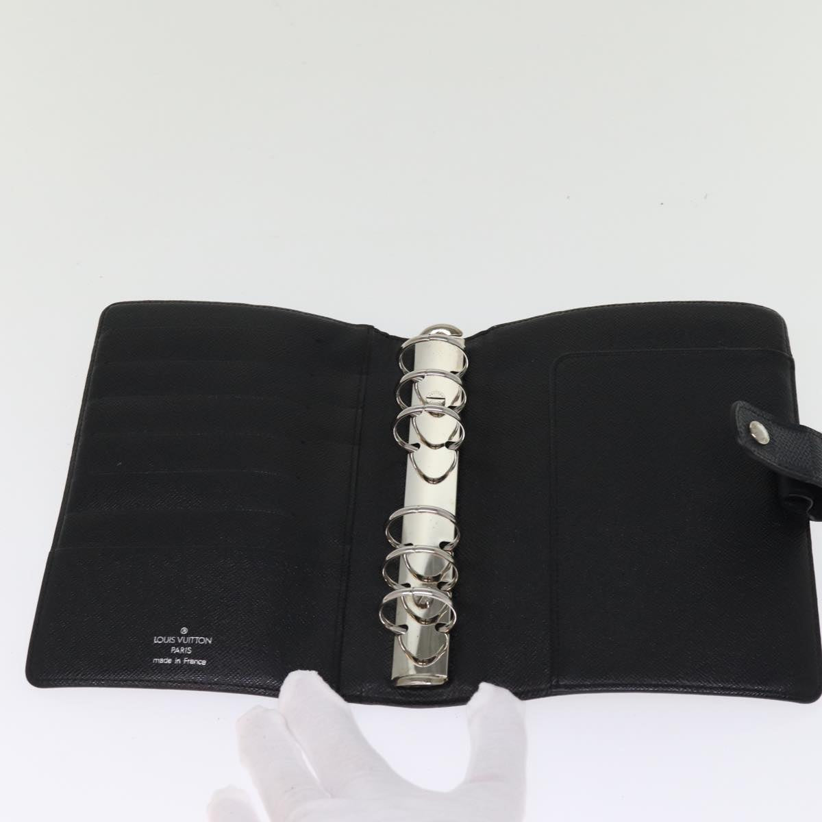 LOUIS VUITTON Damier Graphite Agenda MM Day Planner Cover R20242 LV hk1284