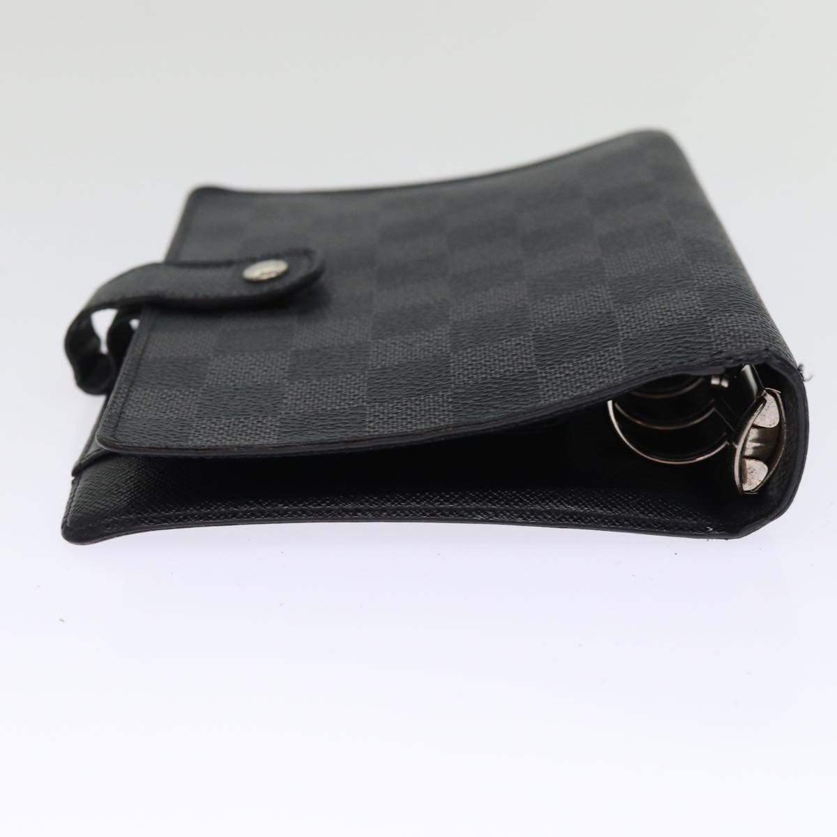 LOUIS VUITTON Damier Graphite Agenda MM Day Planner Cover R20242 LV hk1284