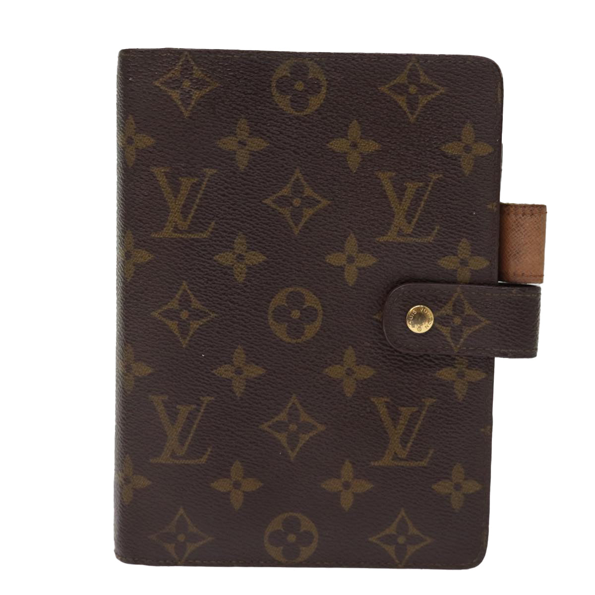 LOUIS VUITTON Monogram Agenda MM Day Planner Cover R20105 LV hk1285