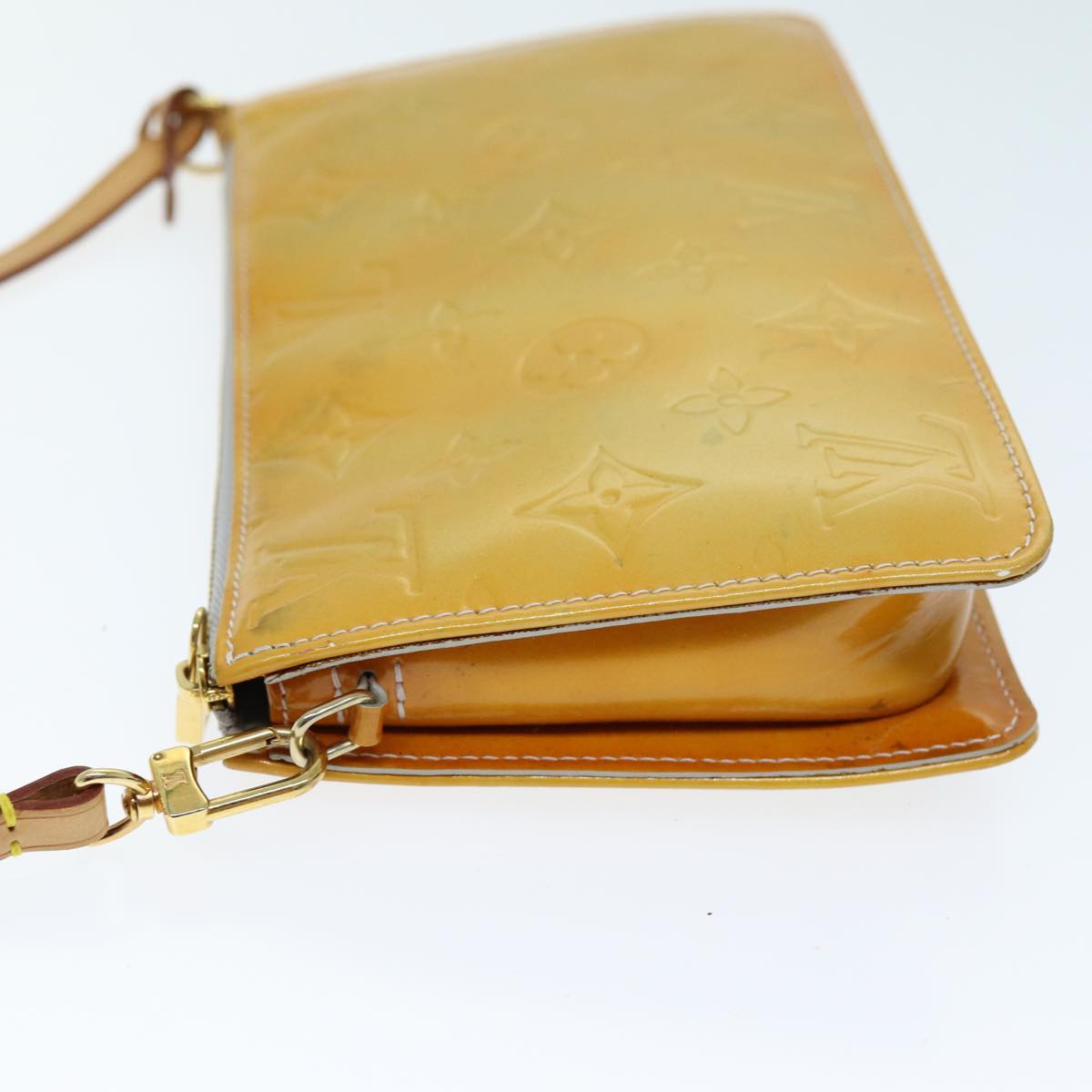 LOUIS VUITTON Monogram Vernis Lexington Accessory Pouch Gris M91056 hk1286