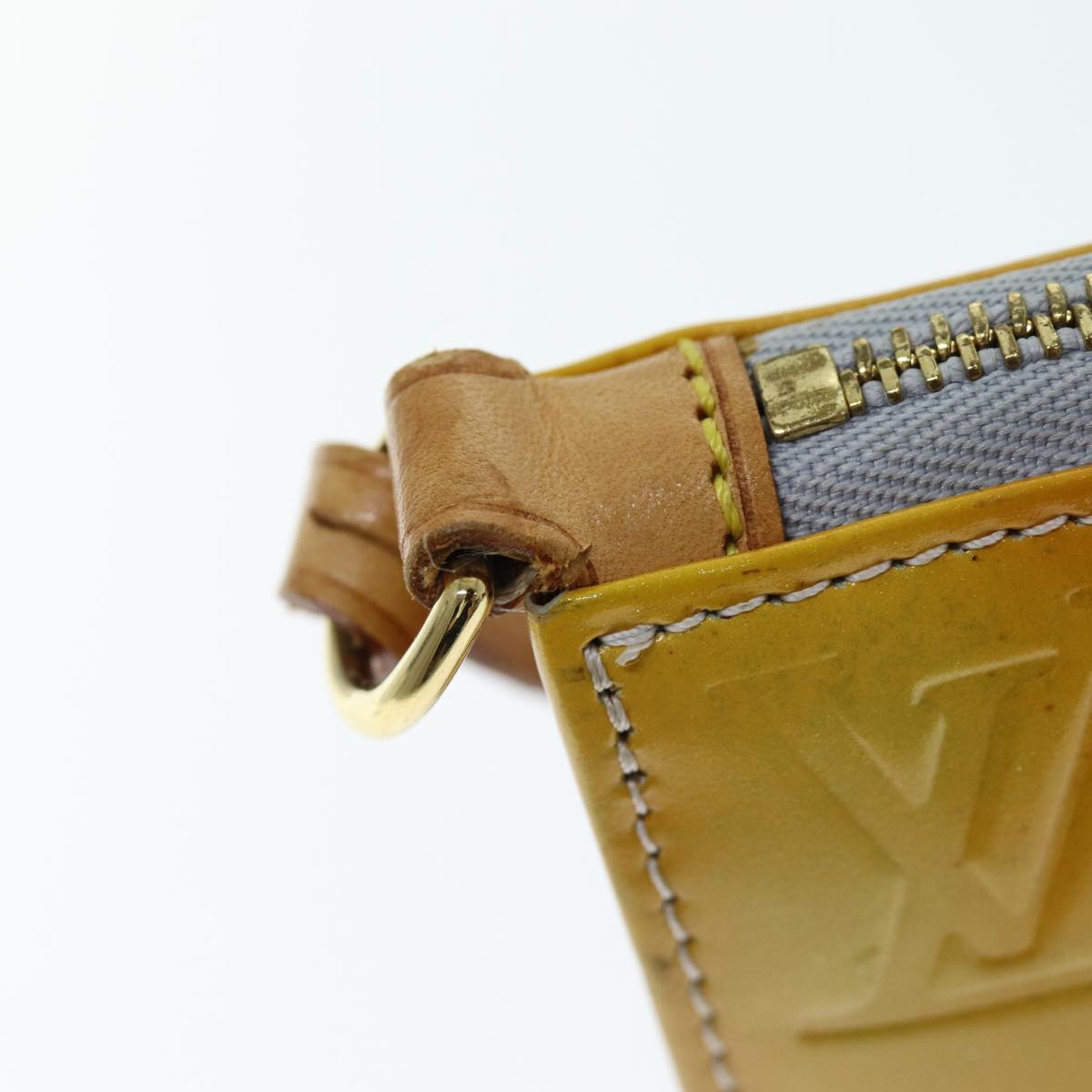 LOUIS VUITTON Monogram Vernis Lexington Accessory Pouch Gris M91056 hk1286