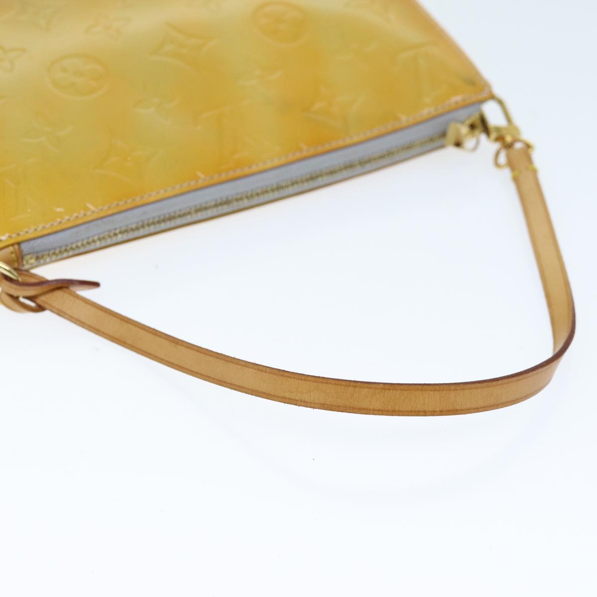 LOUIS VUITTON Monogram Vernis Lexington Accessory Pouch Gris M91056 hk1286
