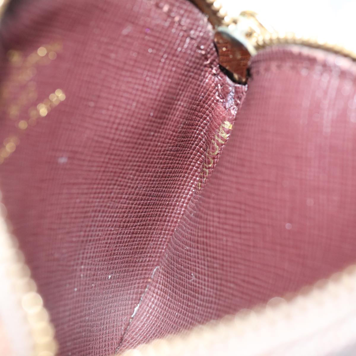 LOUIS VUITTON Monogram Mini Porte Monnaie Ron Coin Purse Red M92462 hk1287