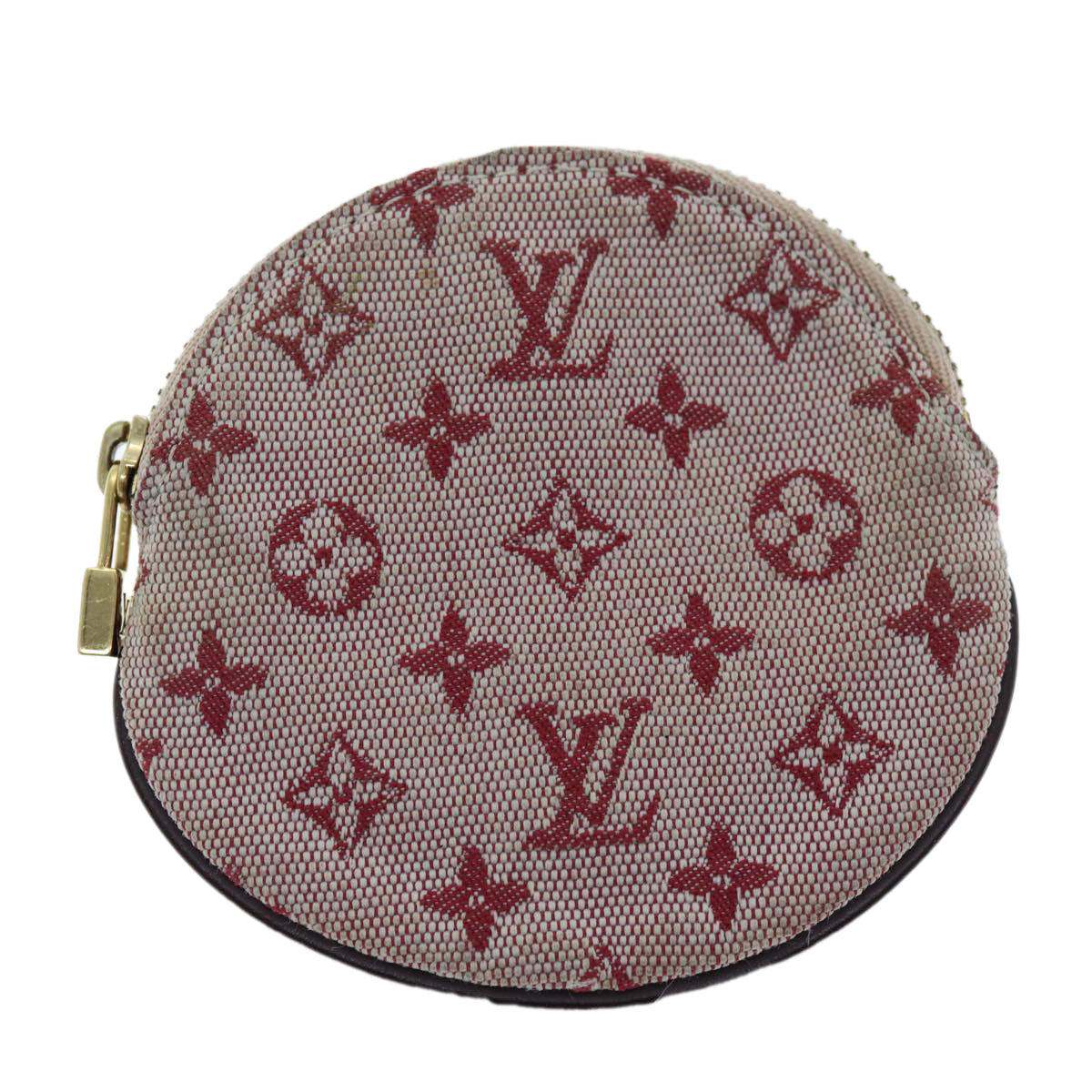 LOUIS VUITTON Monogram Mini Porte Monnaie Ron Coin Purse Red M92462 hk1287