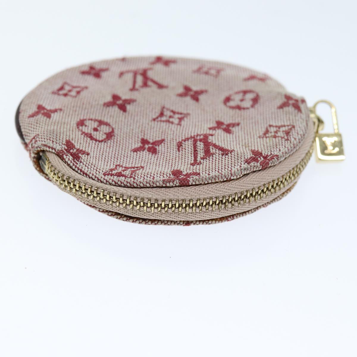 LOUIS VUITTON Monogram Mini Porte Monnaie Ron Coin Purse Red M92462 hk1287