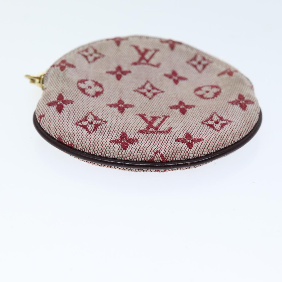 LOUIS VUITTON Monogram Mini Porte Monnaie Ron Coin Purse Red M92462 hk1287