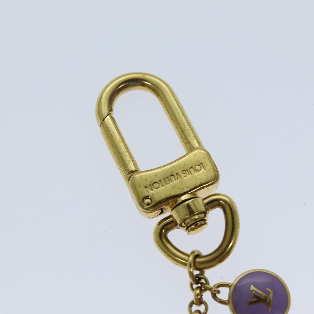 LOUIS VUITTON Monogram Porte Cles Chainne Pastilles Charm M66172 LV hk1288