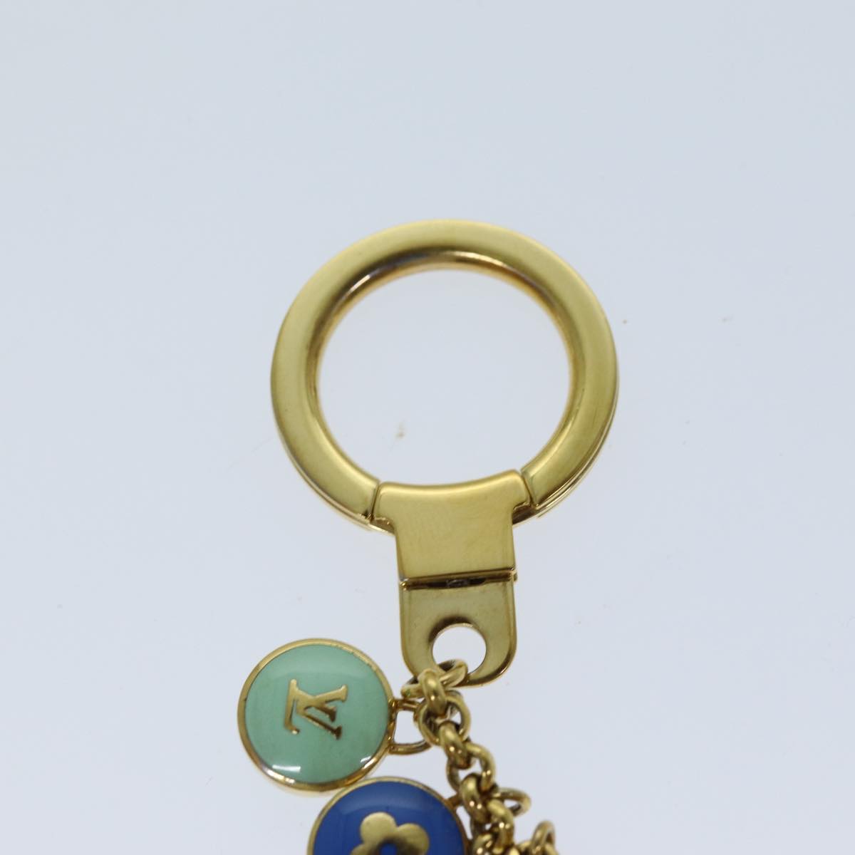 LOUIS VUITTON Monogram Porte Cles Chainne Pastilles Charm M66172 LV hk1288