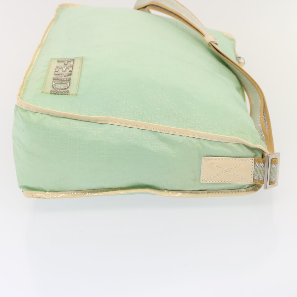Luxury Fendi Zucchino Canvas Shoulder Bag Nylon Greenhk1304