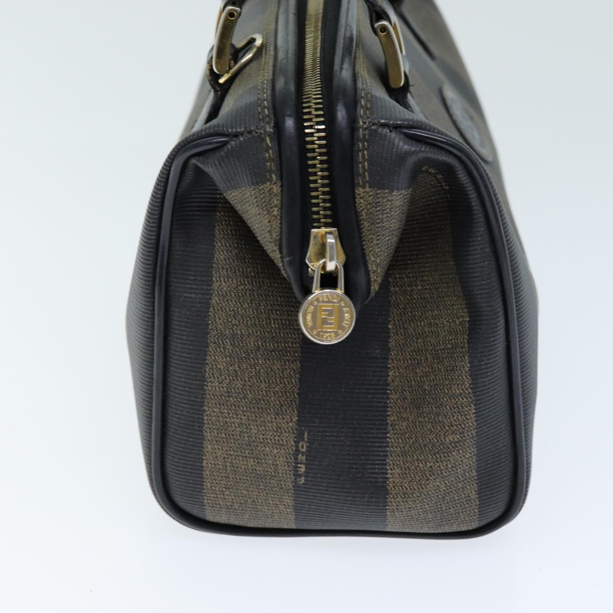 Luxury Fendi Pecan Canvas Boston Bag Brown Blackhk1305