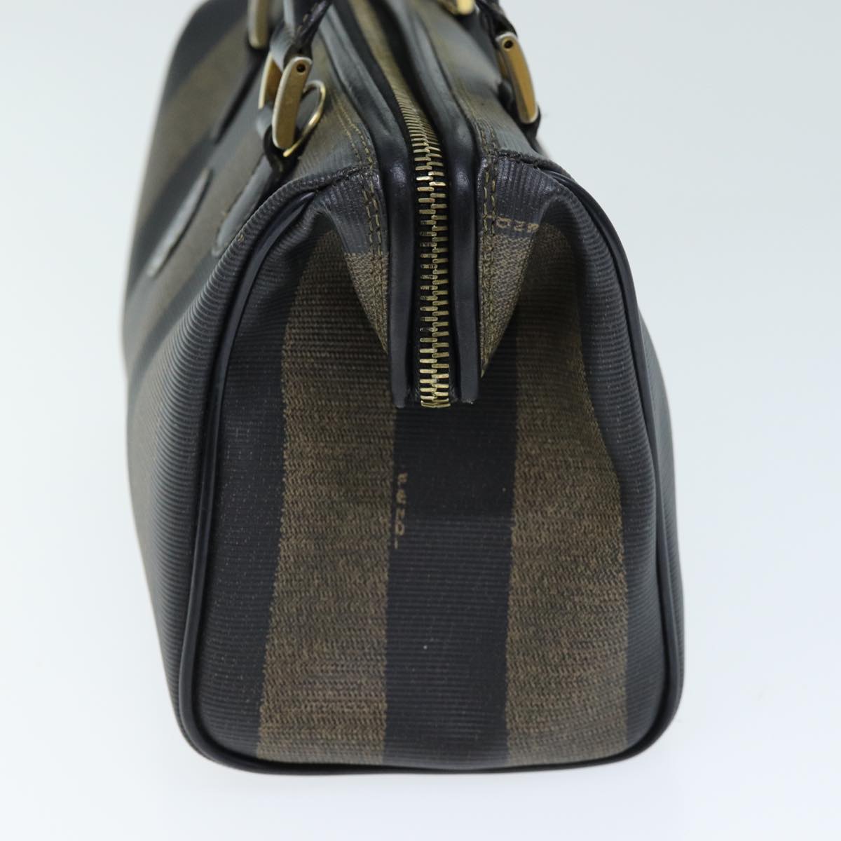 Luxury Fendi Pecan Canvas Boston Bag Brown Blackhk1305