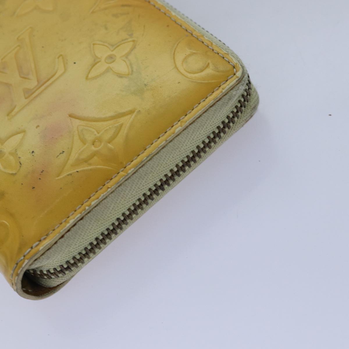 LOUIS VUITTON Monogram Vernis Wallet 3Set Beige Lime Yellow LV hk1324