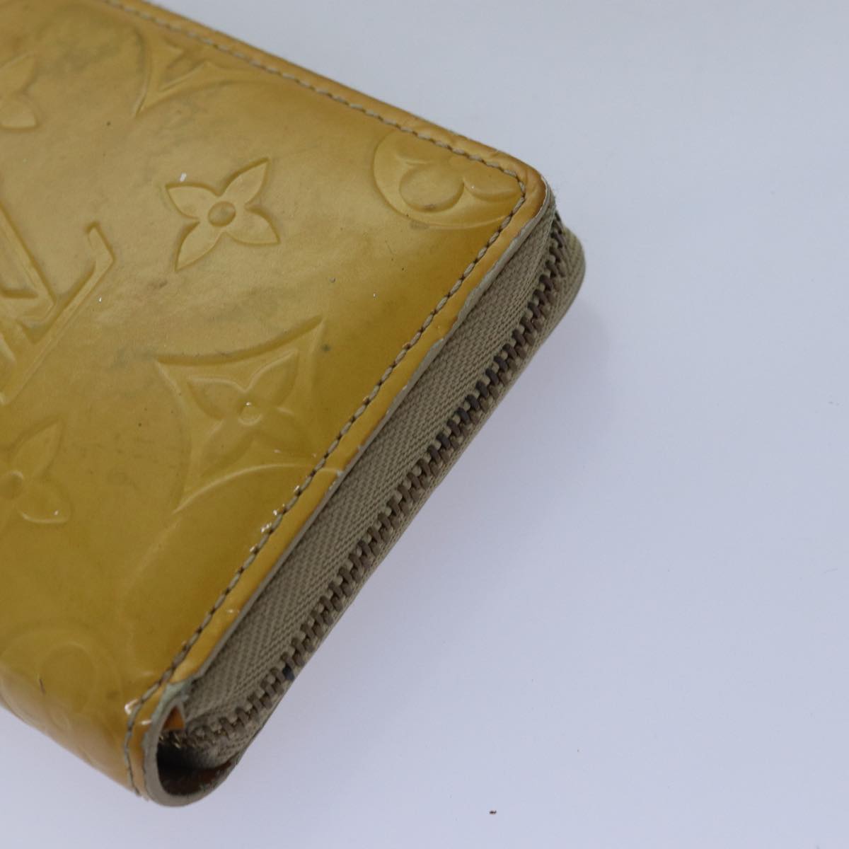 LOUIS VUITTON Monogram Vernis Wallet 3Set Beige Lime Yellow LV hk1324