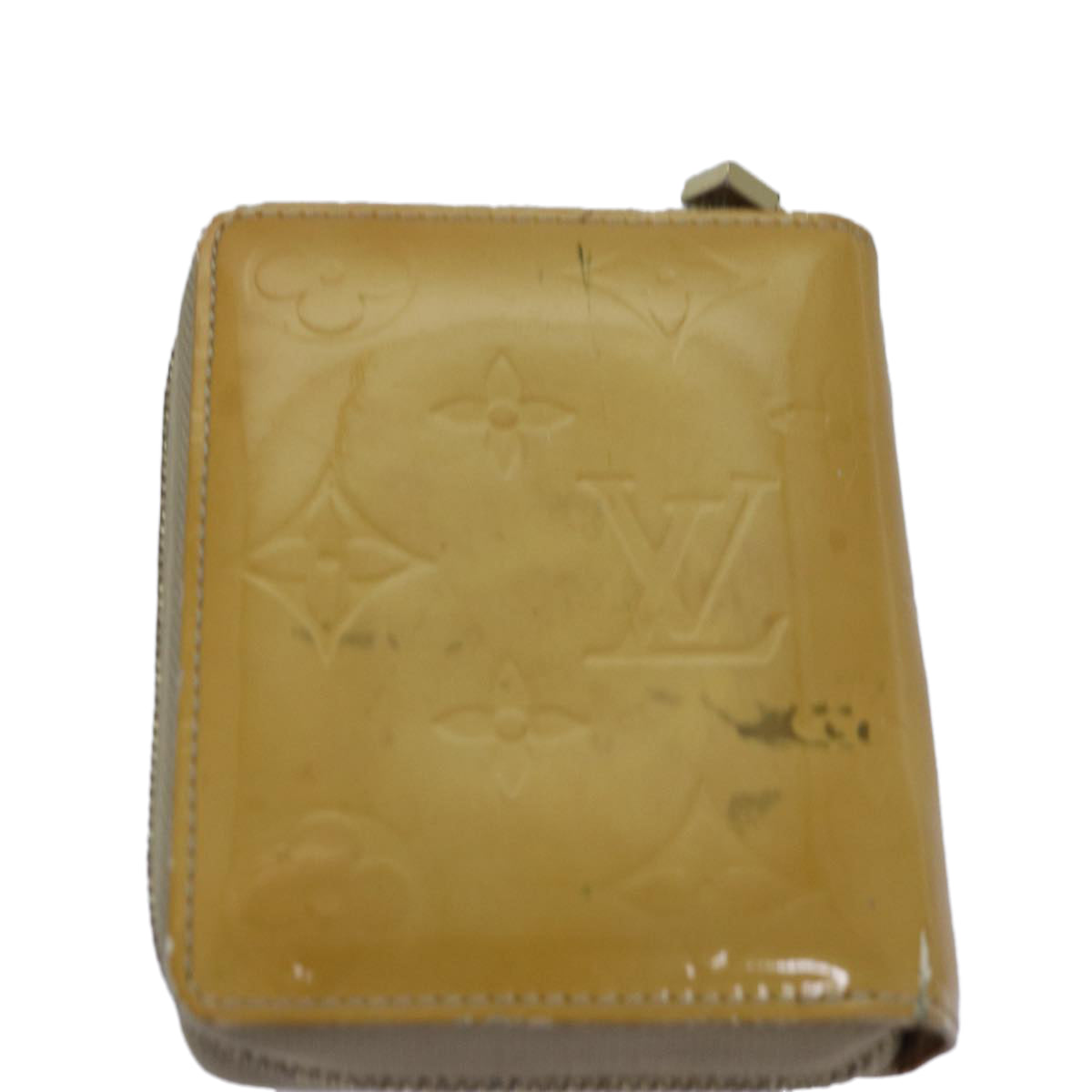 LOUIS VUITTON Monogram Vernis Wallet 3Set Beige Lime Yellow LV hk1324