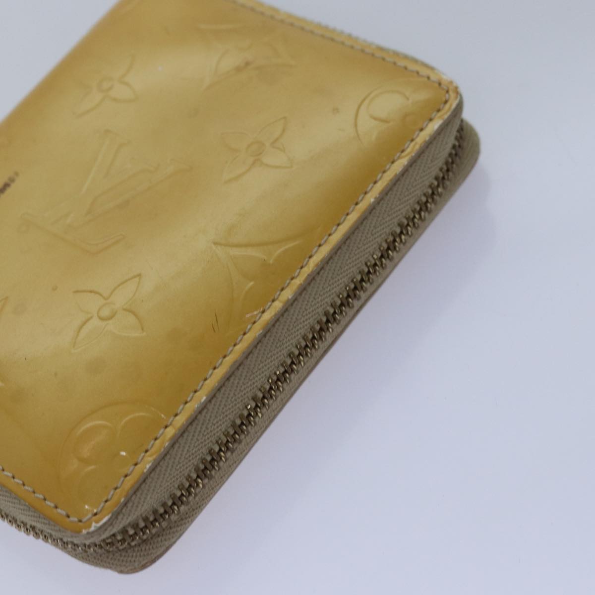 LOUIS VUITTON Monogram Vernis Wallet 3Set Beige Lime Yellow LV hk1324