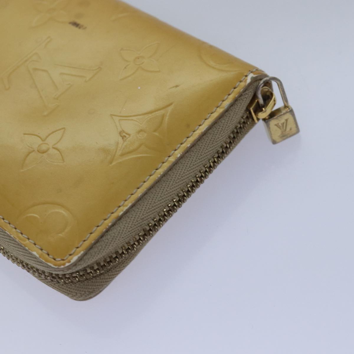 LOUIS VUITTON Monogram Vernis Wallet 3Set Beige Lime Yellow LV hk1324