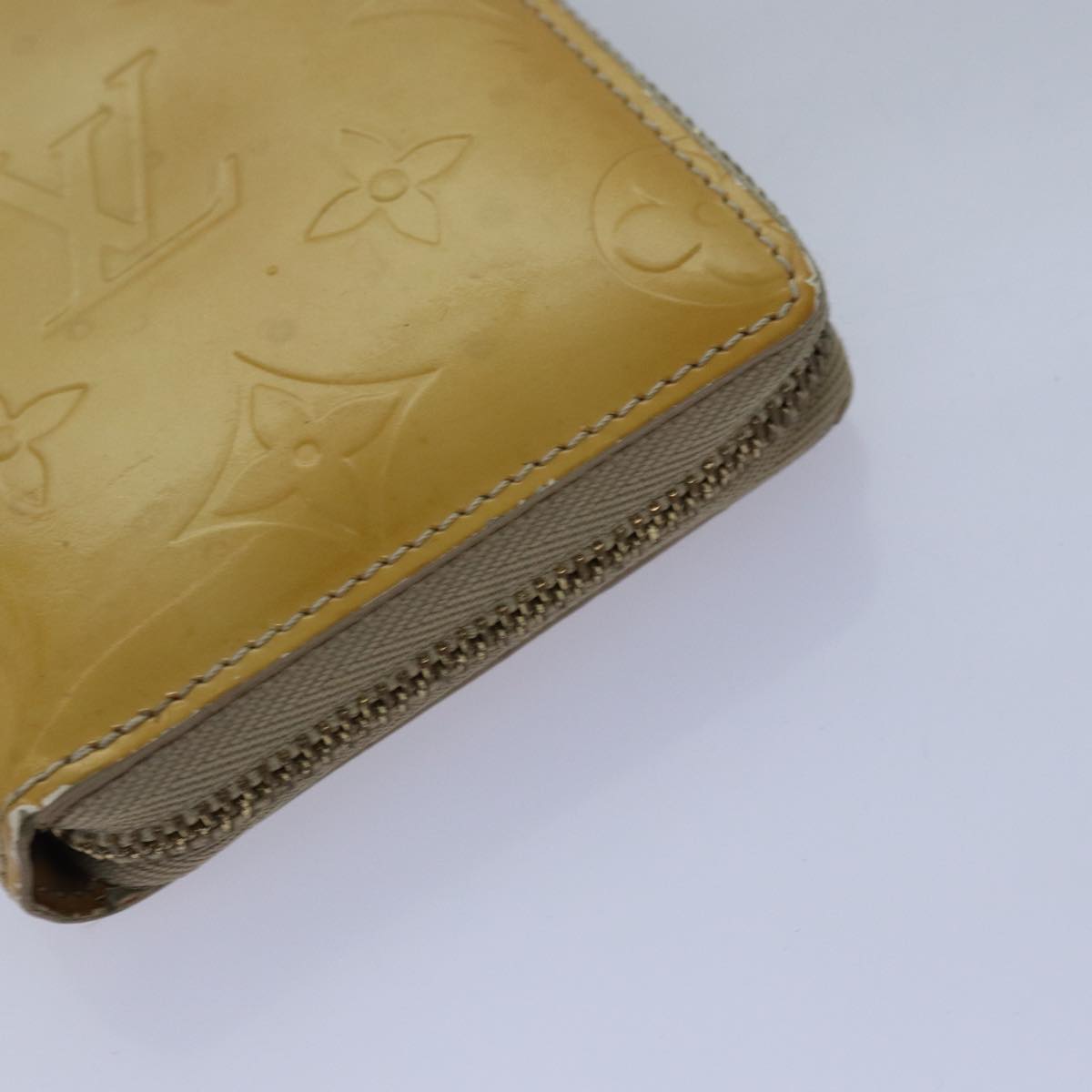 LOUIS VUITTON Monogram Vernis Wallet 3Set Beige Lime Yellow LV hk1324