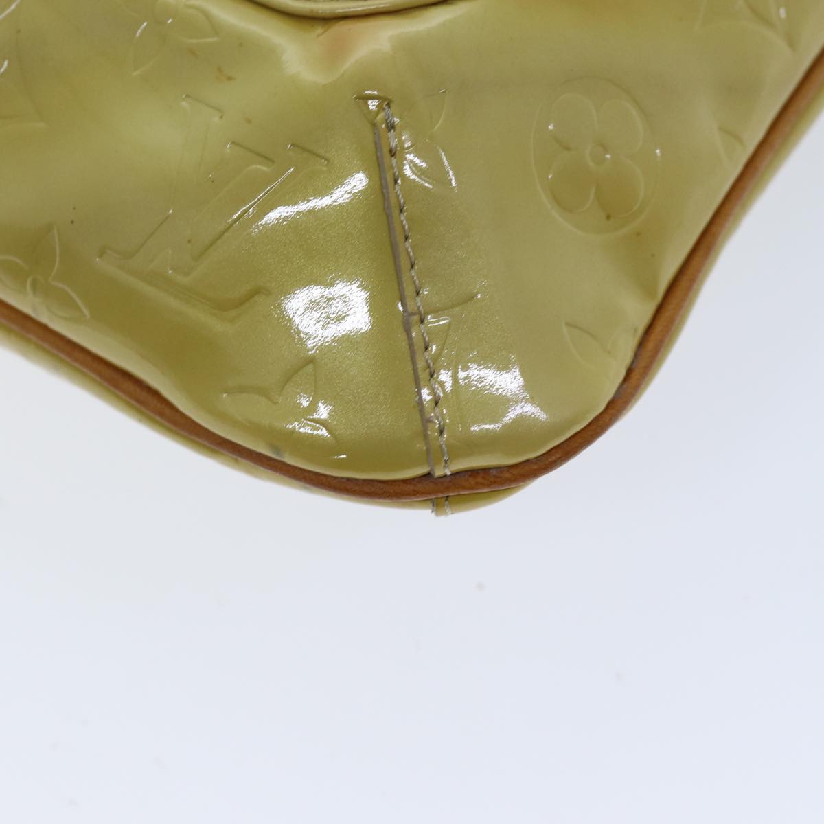 LOUIS VUITTON Monogram Vernis Thompson Street Bag Beige M91301 LV hk1326