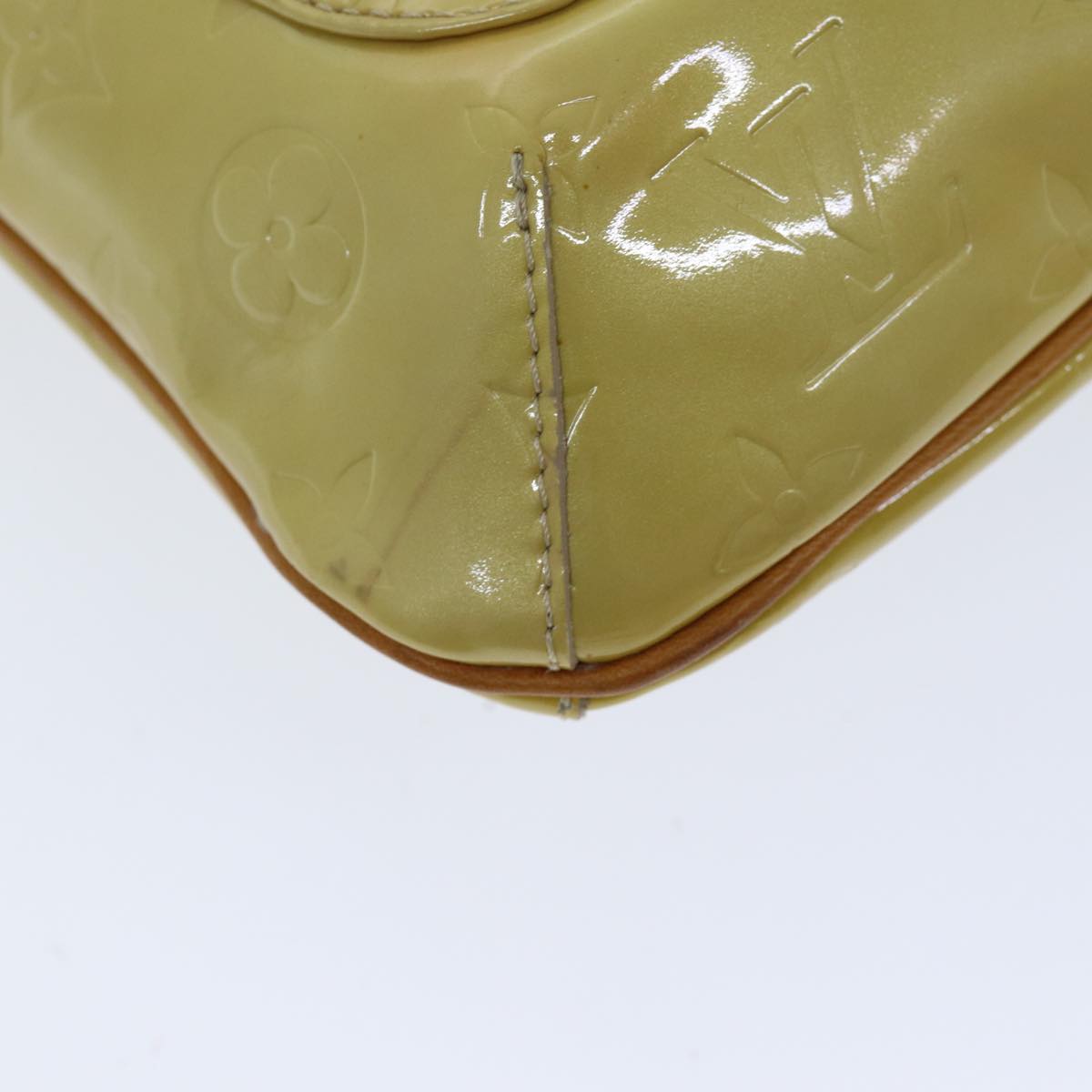 LOUIS VUITTON Monogram Vernis Thompson Street Bag Beige M91301 LV hk1326