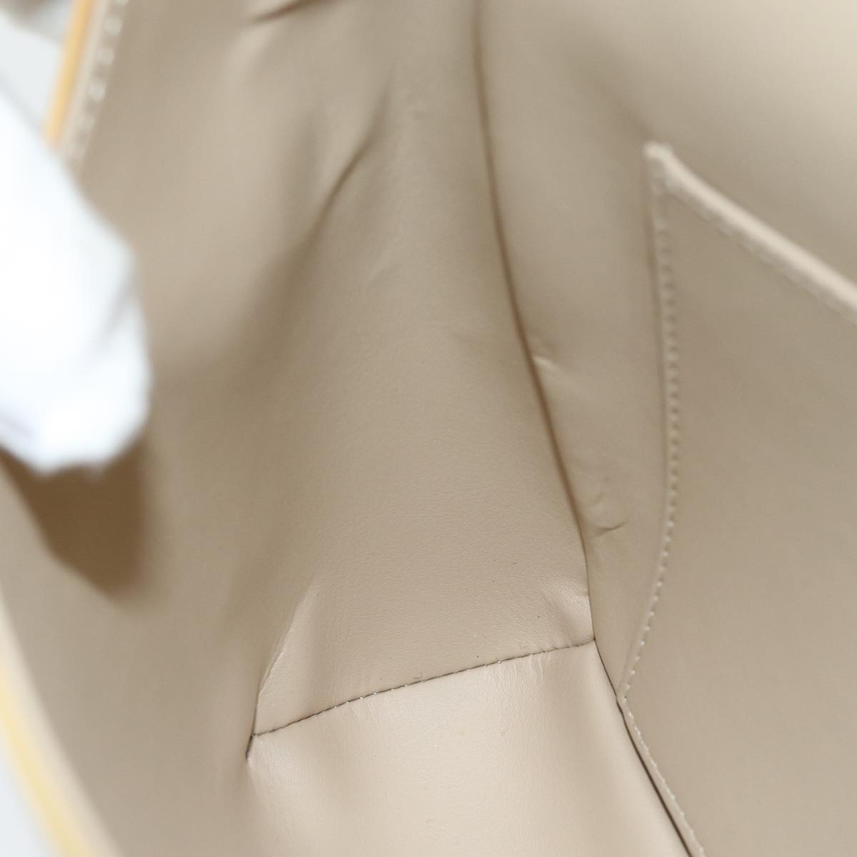 LOUIS VUITTON Monogram Vernis Thompson Street Bag Beige M91301 LV hk1326