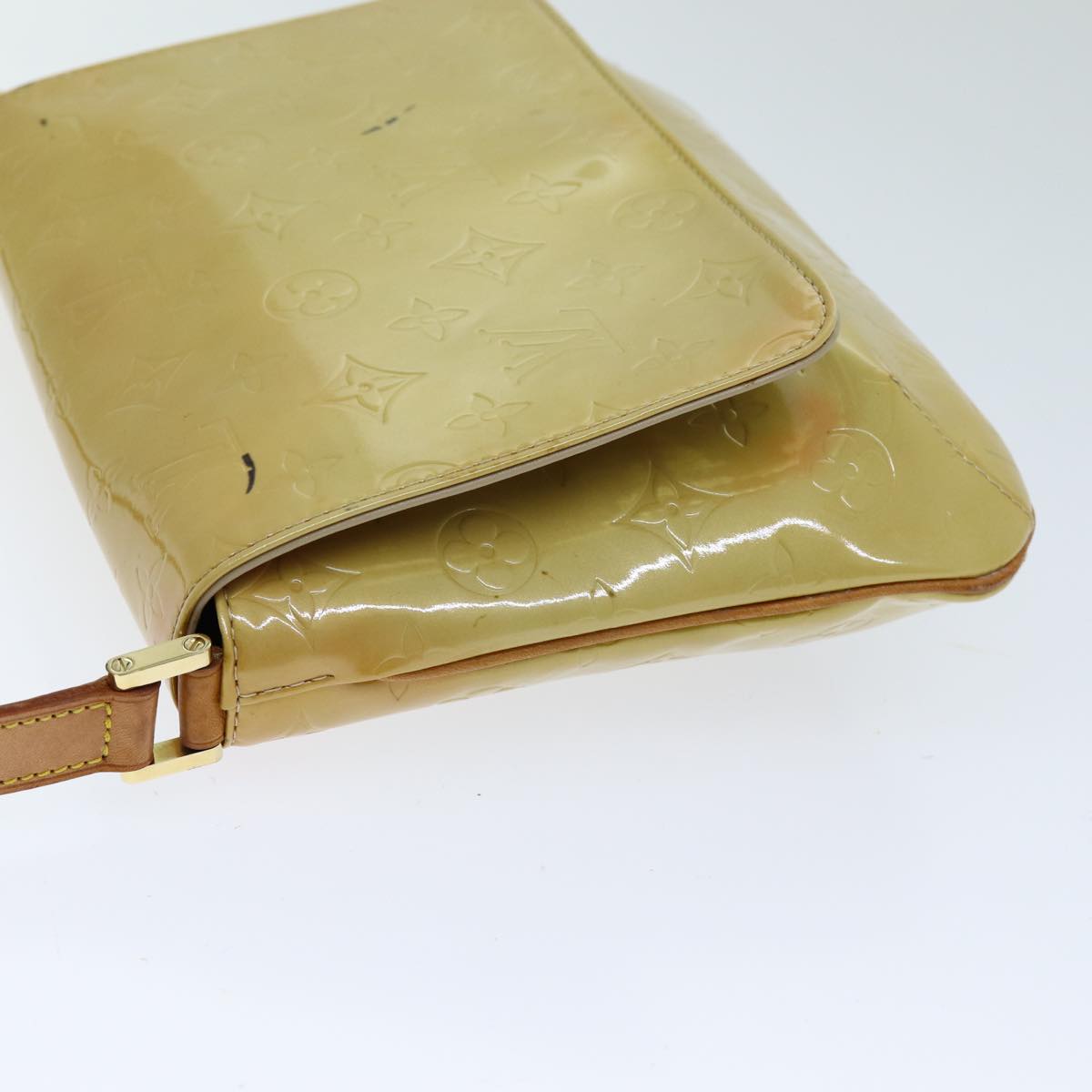 LOUIS VUITTON Monogram Vernis Thompson Street Bag Beige M91301 LV hk1326