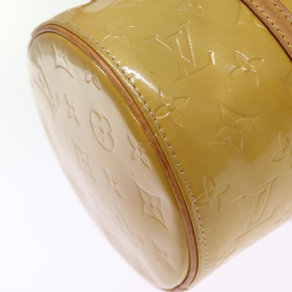 LOUIS VUITTON Monogram Vernis Bedford Hand Bag Beige M91006 LV hk1327