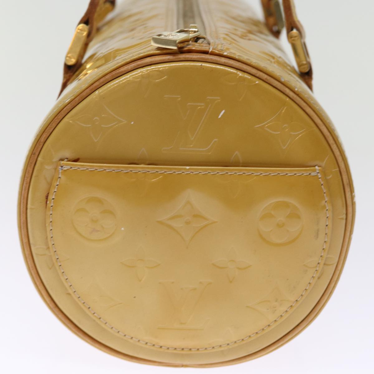 LOUIS VUITTON Monogram Vernis Bedford Hand Bag Beige M91006 LV hk1327