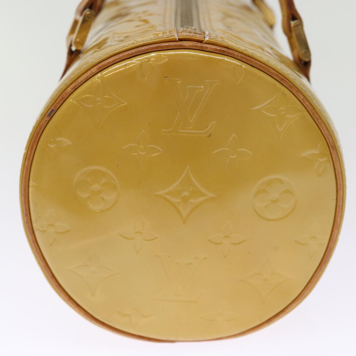 LOUIS VUITTON Monogram Vernis Bedford Hand Bag Beige M91006 LV hk1327