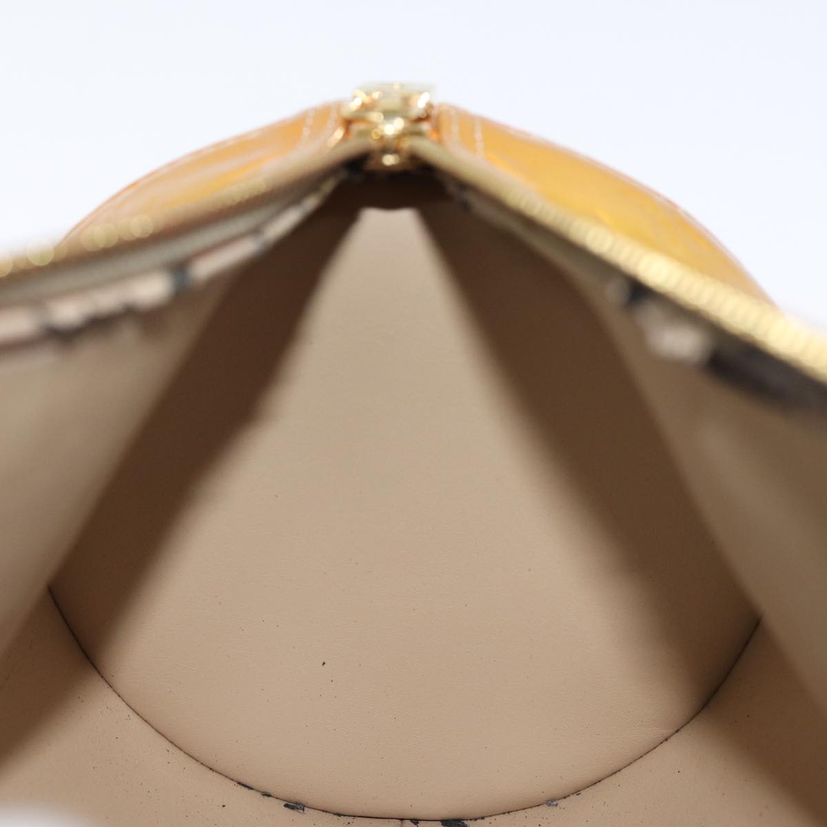 LOUIS VUITTON Monogram Vernis Bedford Hand Bag Beige M91006 LV hk1328