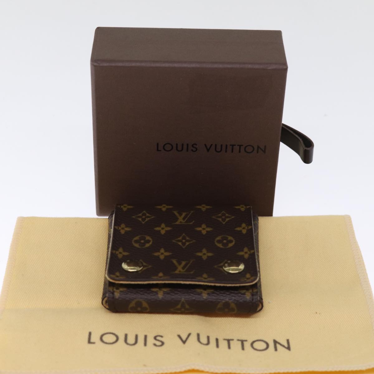 LOUIS VUITTON Monogram Jewelry Case Jewelry Box LV hk1329