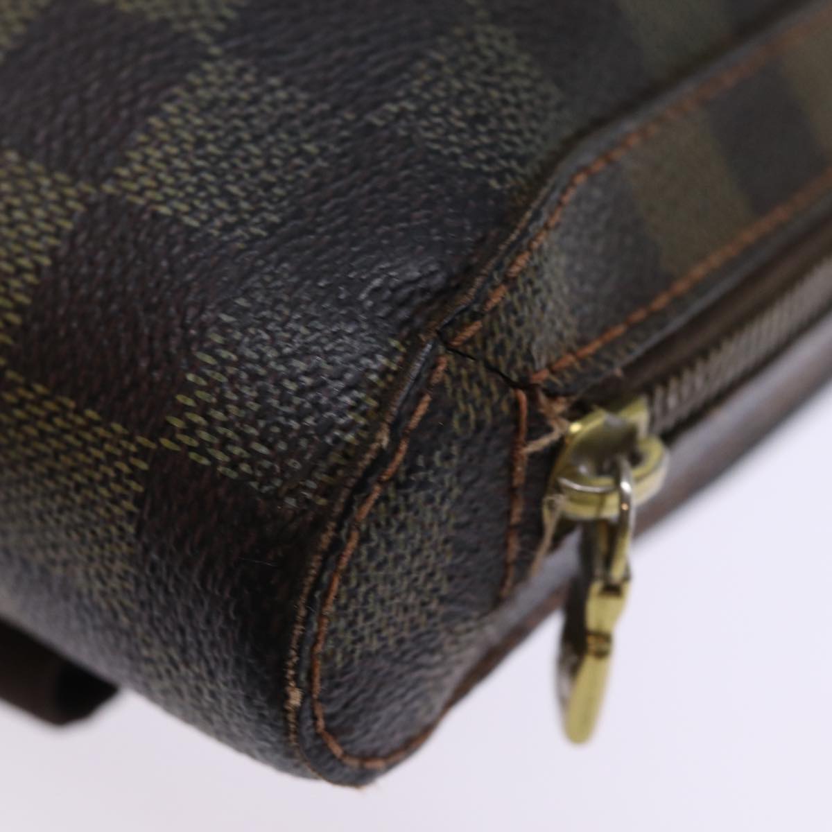 LOUIS VUITTON Damier Ebene Geronimos Shoulder Bag N51994 LV hk1335