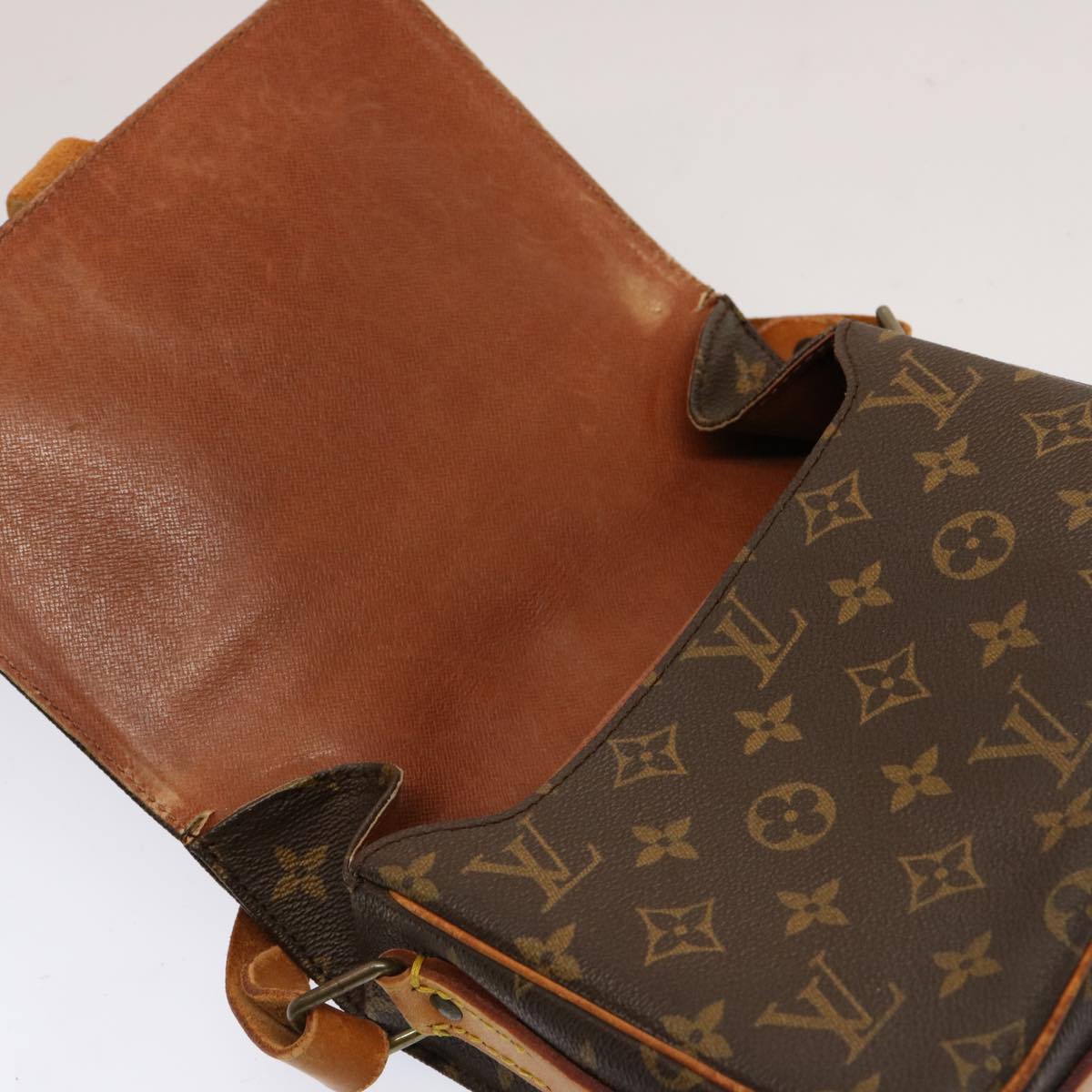 LOUIS VUITTON Monogram Cartouchiere MM Shoulder Bag M51253 LV hk1338