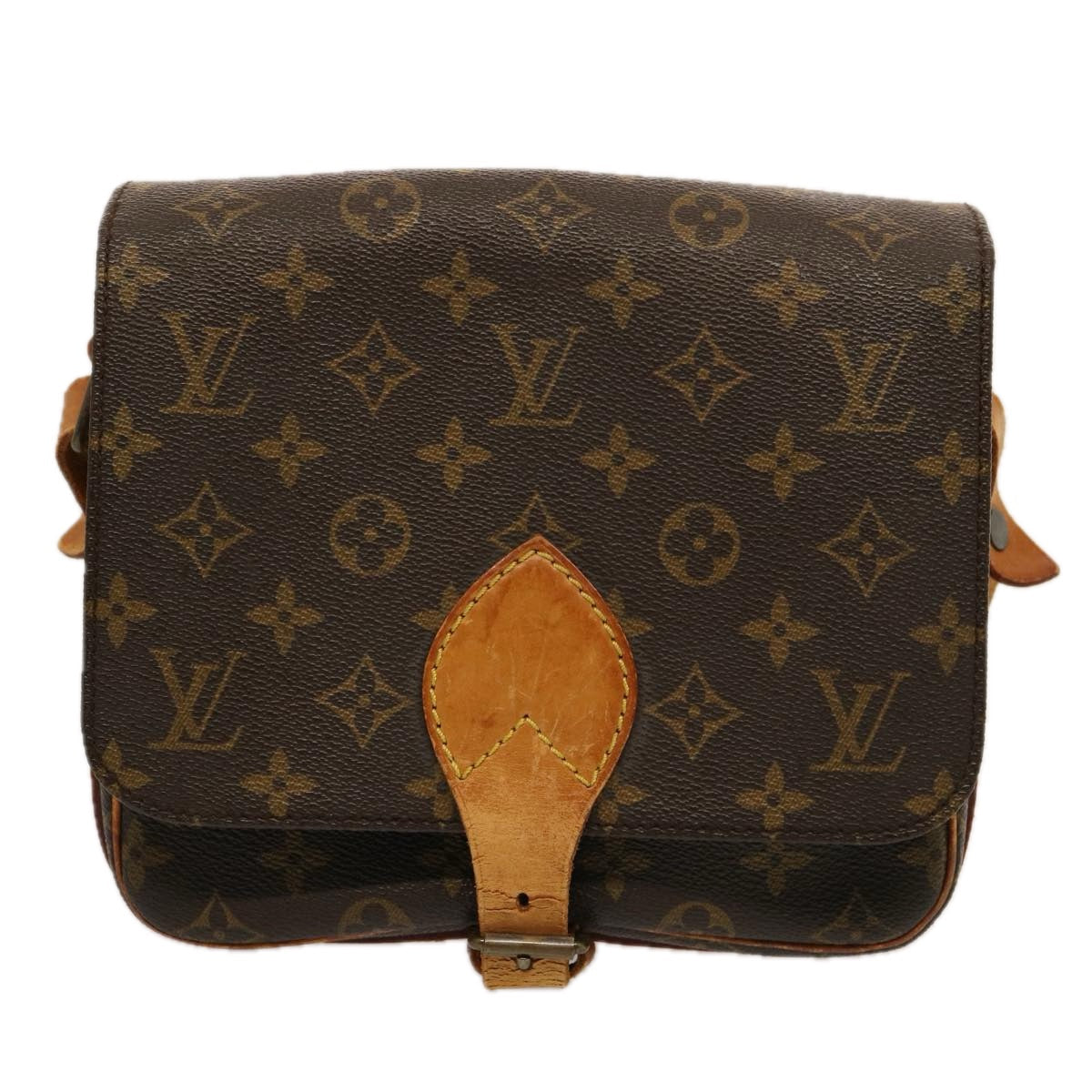 LOUIS VUITTON Monogram Cartouchiere MM Shoulder Bag M51253 LV hk1338